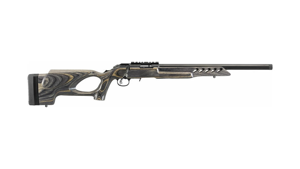 Ruger American Target Bolt Action Rifle With Thumbhole Stock, .22 Long Rifle, 18in Barrel