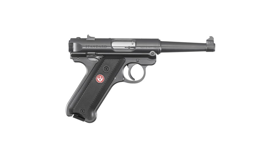 Ruger Ruger Mark Iv Standard Semi Auto Pistol, 22 Long Rifle, 4.75 in Barrel, Fixed Sight, Steel Frame, Synthetic Grip, 2-Mag, 10 Round Capacity, 40104-FRRMPG