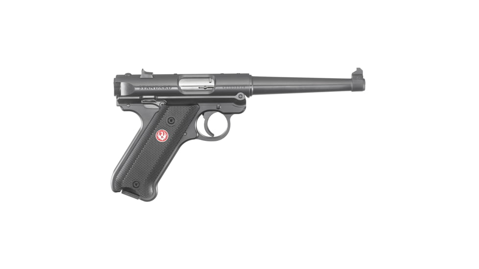 Ruger Ruger Mark Iv Standard Semi Auto Pistol, 22 Long Rifle, 6 in Barrel, Fixed Sight, Steel Frame, Synthetic Grip, 2-Mag, 10 Round Capacity, 40105-FRRMPG
