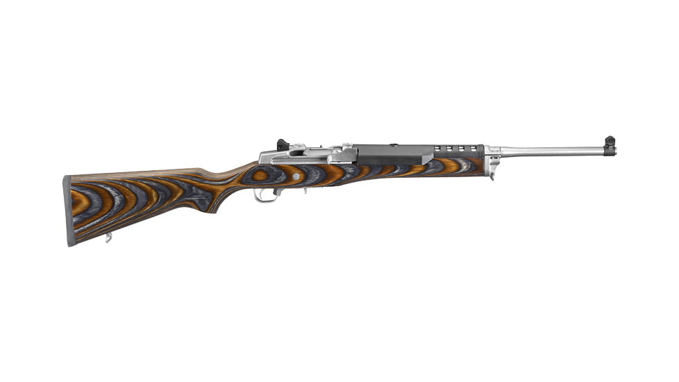 Ruger Mini-14 Laminated Chevron Semi-Auto Rifle, 223 Rem/5.56 NATO, 18.5in Barrel