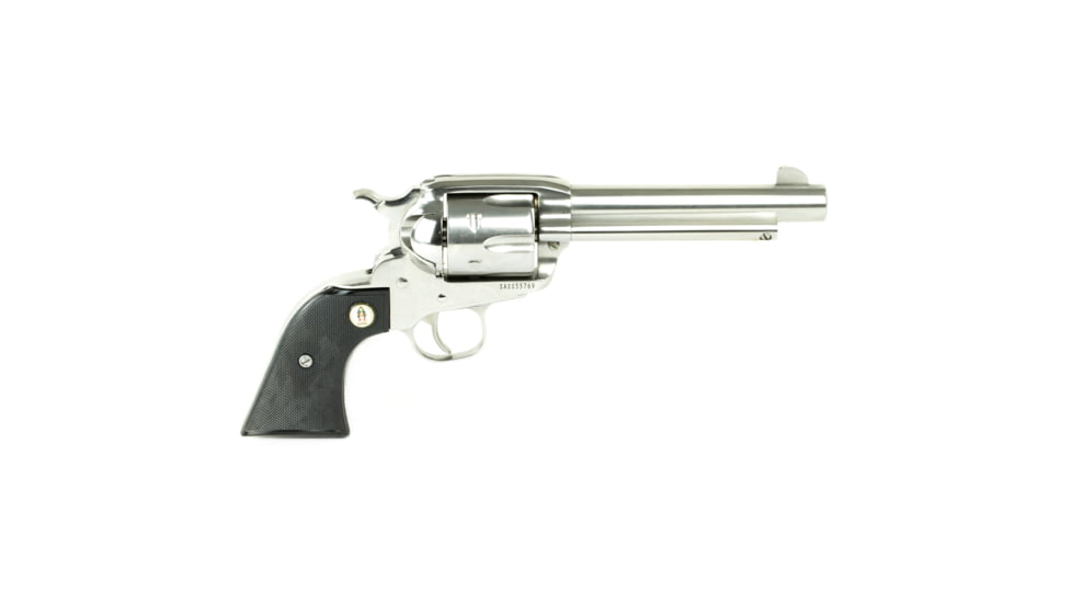 Ruger Sass Vaquero Revolver, .45 Long Colt, 5.5in Barrel, X-Large, Fixed, Stainless Frame, Rubber Grip, 6 Round Cylinder, 5134