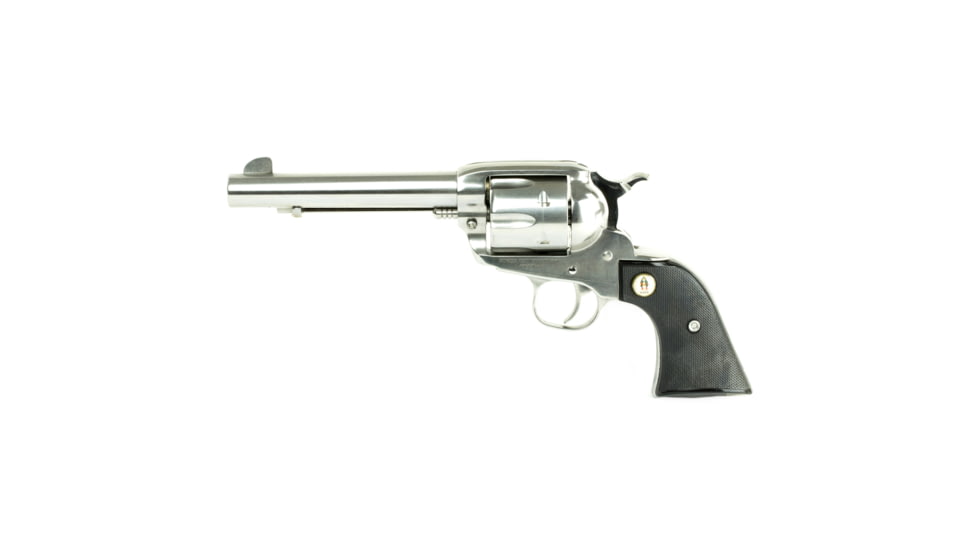 Ruger Sass Vaquero Revolver, .45 Long Colt, 5.5in Barrel, X-Large, Fixed, Stainless Frame, Rubber Grip, 6 Round Cylinder, 5134