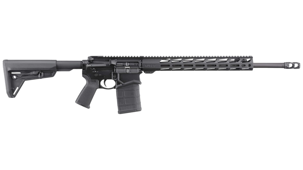 Ruger SFAR Semi-Auto Rifle, 308 Win/7.62x51 NATO, 20in 5/8x24 TPI Barrel, 1-10, Synthetic Stock, Black, 20Rd, 5611-FRRMPG