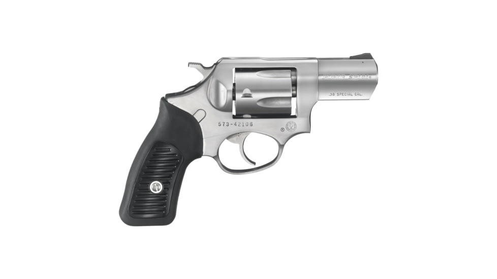 Ruger SP101 Revolver, .38 Special +P, 2.25in Barrel, X-Large, Fixed, Stainless Frame, Rubber Grip, 5 Round Cylinder, 5737