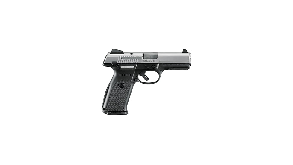 Ruger SR9 Pistol, 9mm Luger, 4.14 in barrel, black glass filled nylon frame, integrated glass filled nylon grip, recoil operated semi-automatic, 3-dot adjustable, 17 round magazine, SR9-1-FRRMPG