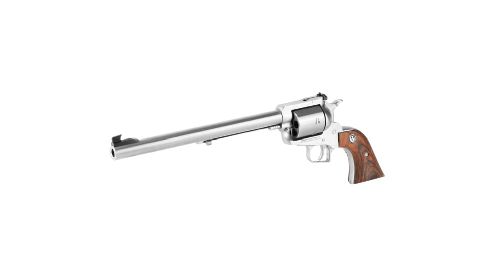 Ruger Super Blackhawk Revolver, .44 Remington Magnum, 10.5in Barrel, X-Large, Adjustable, Stainless Frame, Wood Grip, 6 Round Cylinder, 806