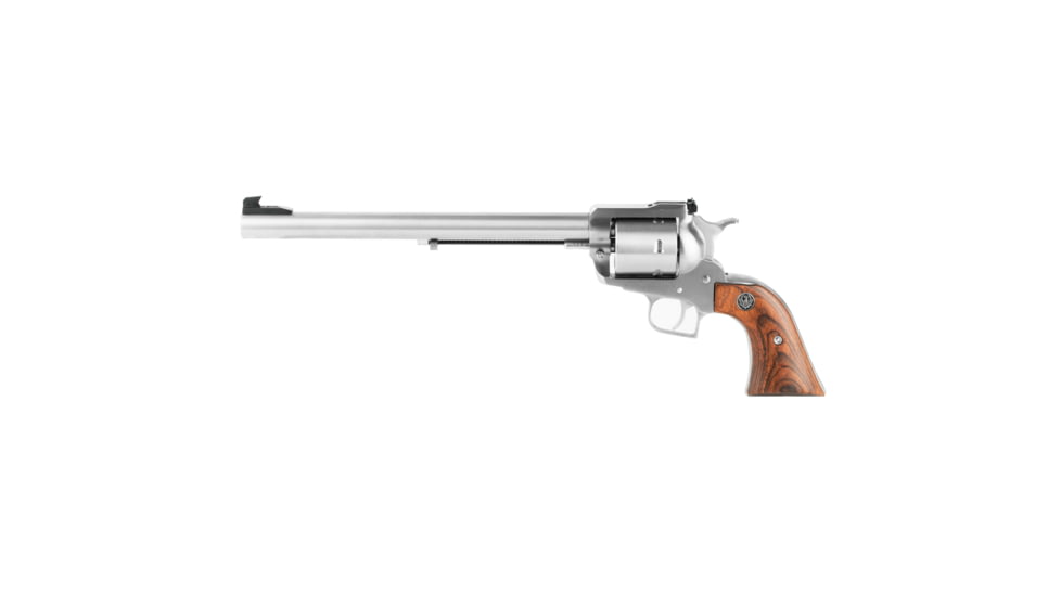 Ruger Super Blackhawk Revolver, .44 Remington Magnum, 10.5in Barrel, X-Large, Adjustable, Stainless Frame, Wood Grip, 6 Round Cylinder, 806