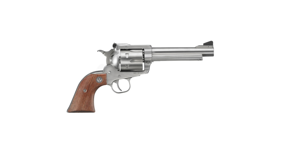 Ruger Super Blackhawk Revolver, .44 Remington Magnum, 5.5in Barrel, X-Large, Adjustable, Stainless Frame, Wood Grip, 6 Round Cylinder, 811