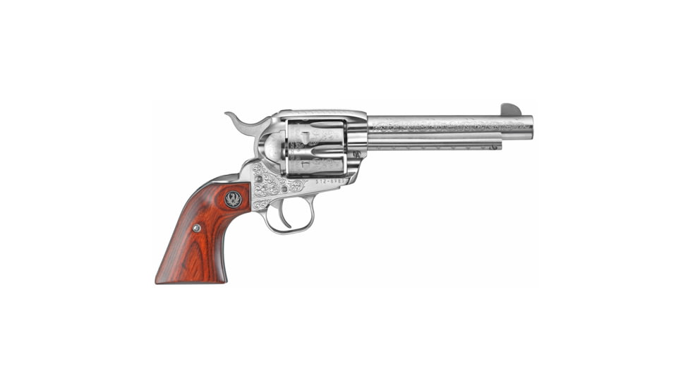 Ruger Vaquero Deluxe TALO Revolver, .45 Long Colt, 5.5in Barrel, Fixed, Stainless Frame, Wood Grip, 6 Round Cylinder, 5157