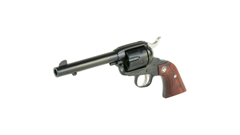 Ruger Vaquero Revolver, .45 Long Colt, 5.5in Barrel, Fixed, Blued Frame, Wood Grip, 6 Round Cylinder, 5101
