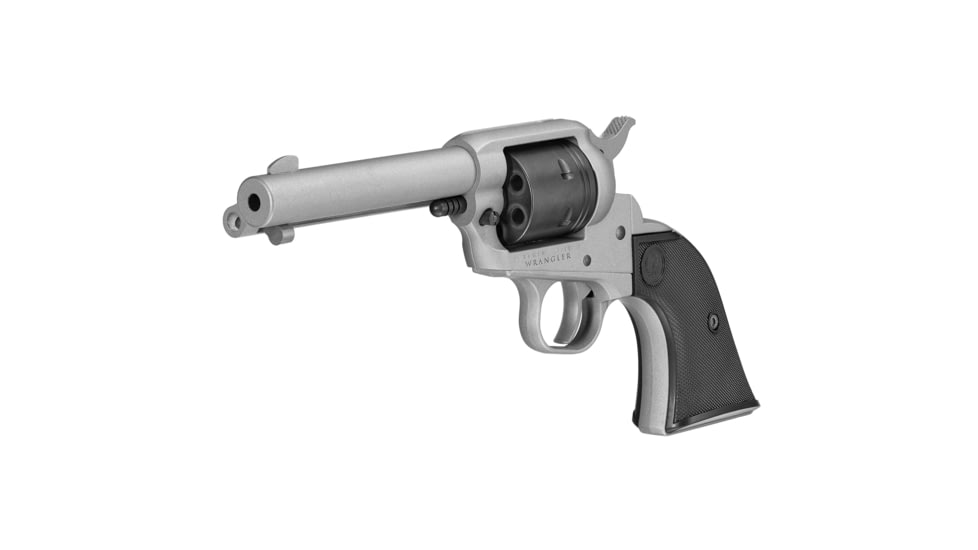Ruger Wrangler Revolver, .22 Long Rifle, 4.62in Barrel, Fixed, Silver Cerakote Frame, Synthetic Grip, 6 Round Cylinder, 2003