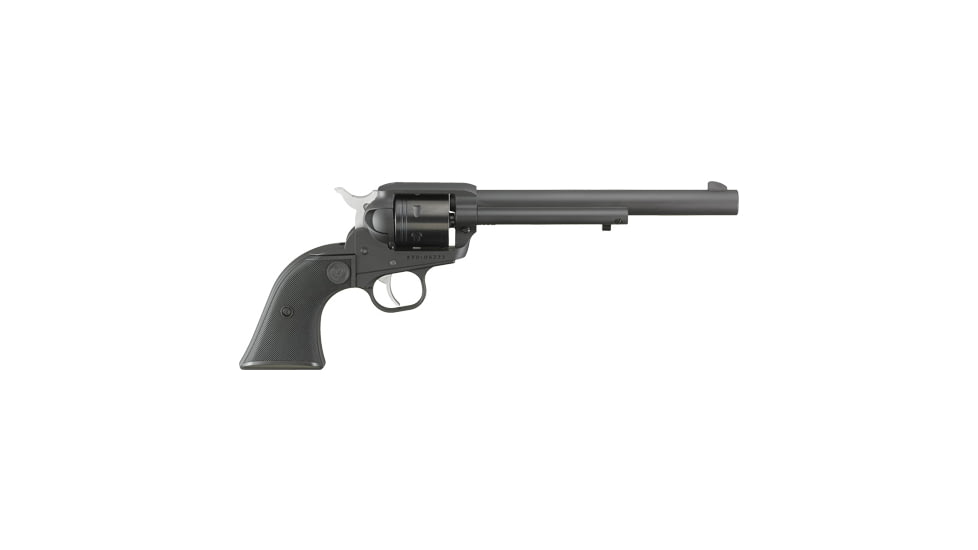 Ruger Wrangler Revolver, .22 Long Rifle, 7.5in Barrel, Fixed, Black Frame, Synthetic Grip, 6 Round Cylinder, 2043