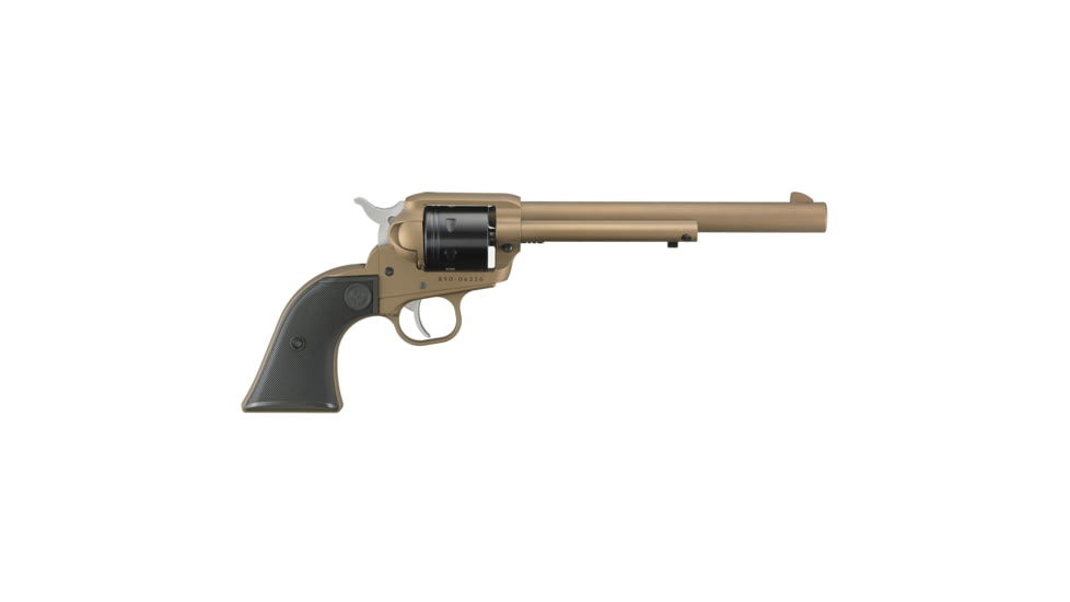 Ruger Wrangler Revolver, .22 Long Rifle, 7.5in Barrel, Fixed, Bronze Frame, Synthetic Grip, 6 Round Cylinder, 2040