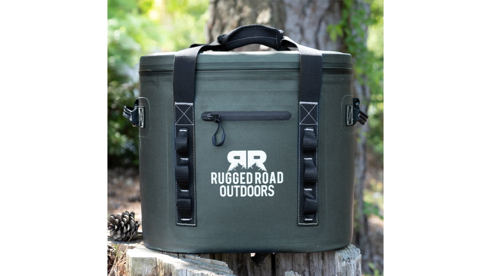 Rugged Road 30 Cans Soft Cooler, Georgia Pine Green, Soft Cooler - GPG