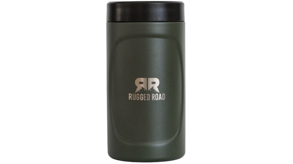 Rugged Road Can Cooler, Green, 12oz, 12 oz Can Cooler - Green