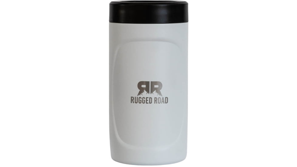 Rugged Road Can Cooler, White, 12oz, 12 oz Can Cooler - White