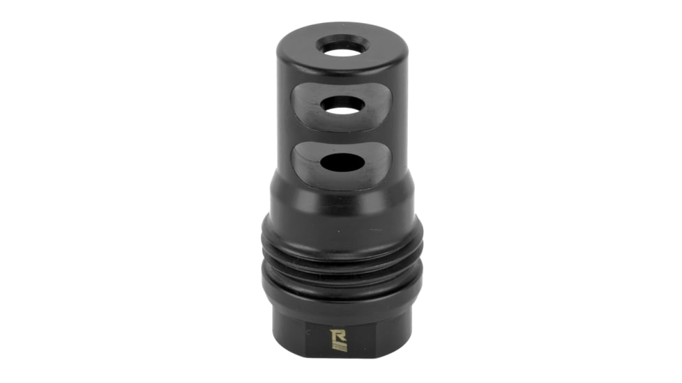 Rugged Suppressors Muzzle Brake, 2 Ports, 1/2X28, Black, MB010