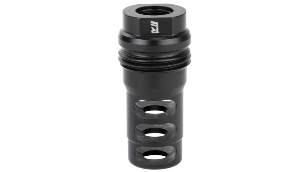 Rugged Suppressors Muzzle Brake, 3 Ports, 1/2X28, Black, MB011
