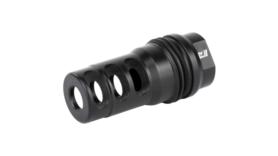 Rugged Suppressors 3 Port Muzzle Brake, 5.56x45mm NATO, 1/2x28, Black, MB011