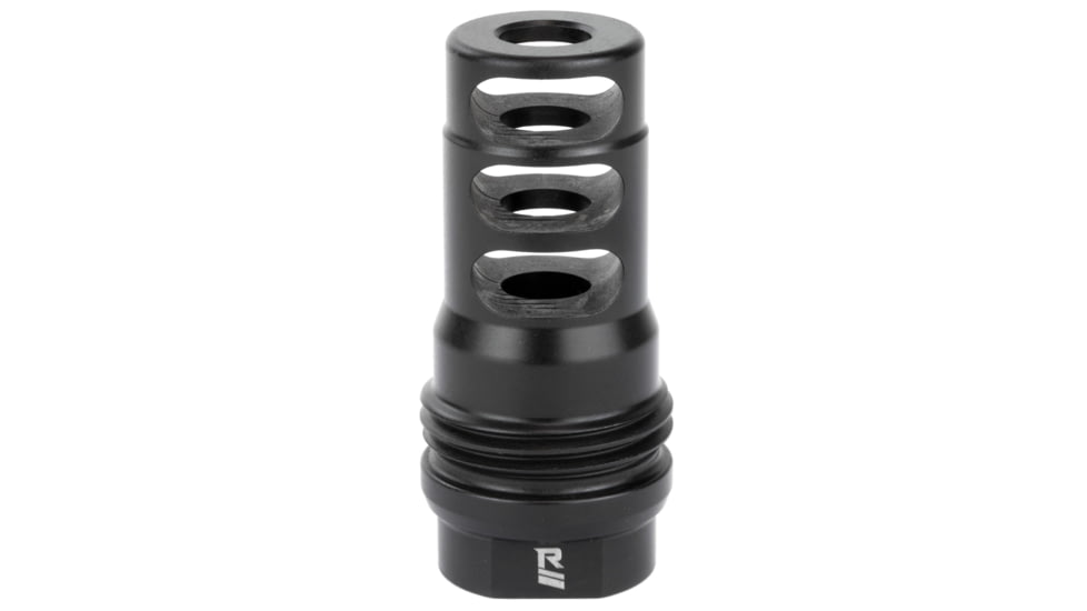 Rugged Suppressors Muzzle Brake, 3 Ports, 1/2X28, Black, MB011