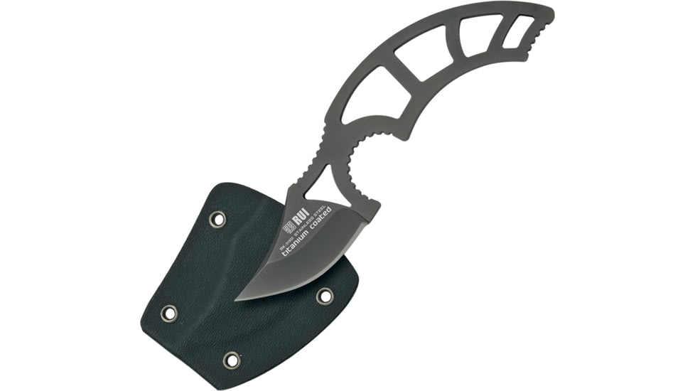 RUI Tactical Laser Cut Fixed Blade Knife, 2in, Skeletonized Handle RUI31932