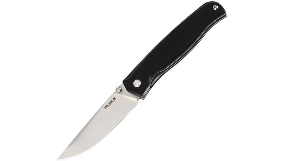 RUIKE P661 Linerlock Folding Knife, Black G10 handle, P661-B