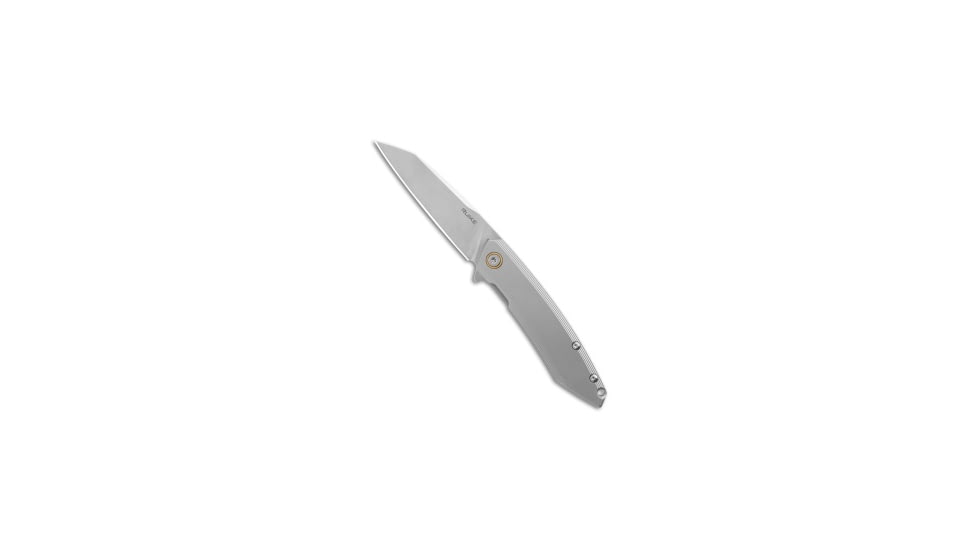 Ruike RUIKE P831S-SA Frame Lock Knife 3Cr14N 3.35" Sandblast, Gray, Sandvik 14C28N, adult, BHQ-193606