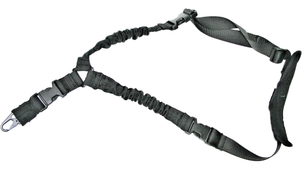 RUKX Gear Tactical Single Point Bungee Sling, Black, ATICT1PSB