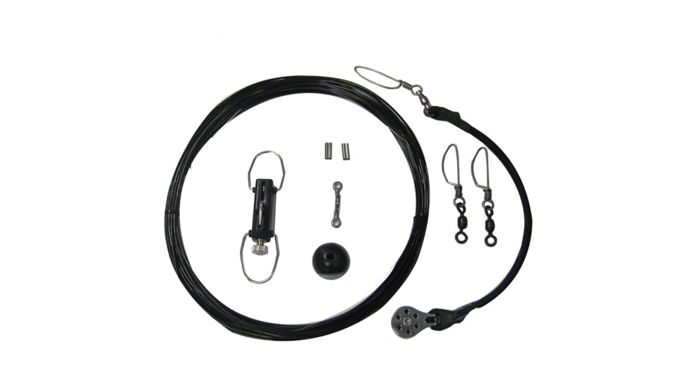 RUPP Marine Center Rigging Kit w/Klickers - Black Mono 45' 53024