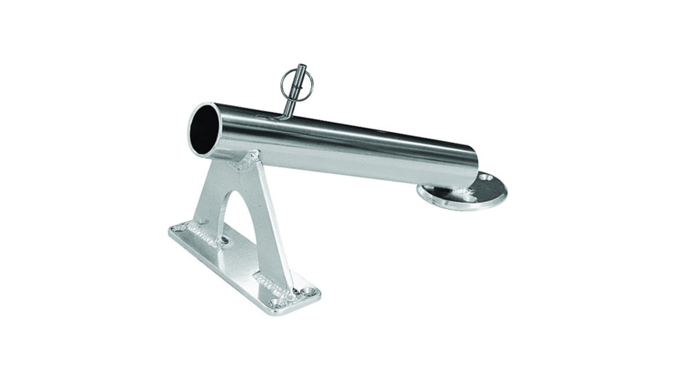 RUPP Marine Fixed Mount Center Rigger Holder - Silver 53021