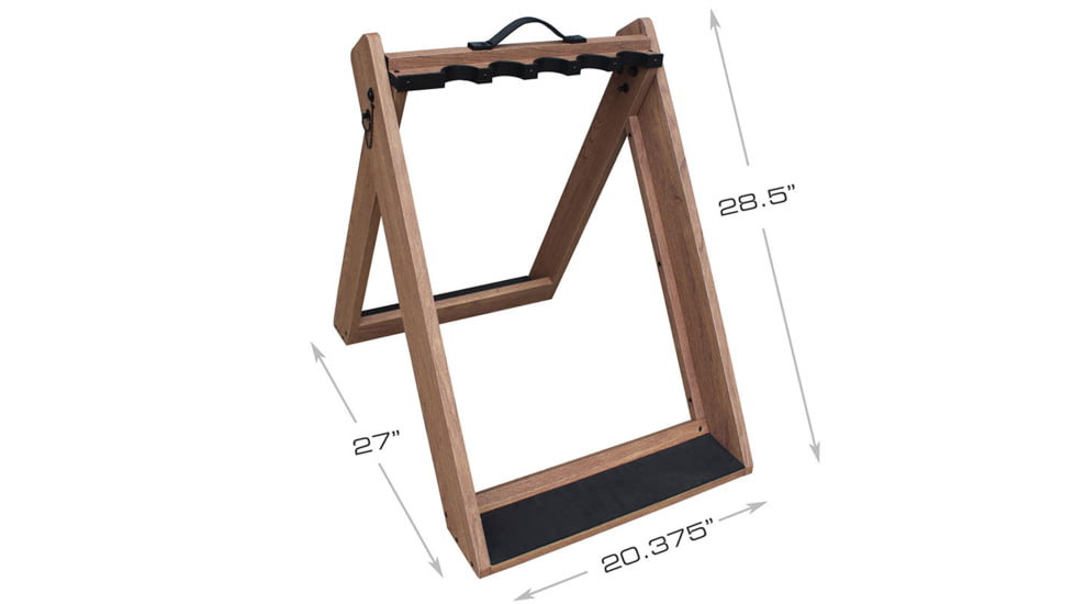 Rush Creek Creations 10 Deer Camp Gun Rack, Brown, 20 x 27 x 28, 37-0119