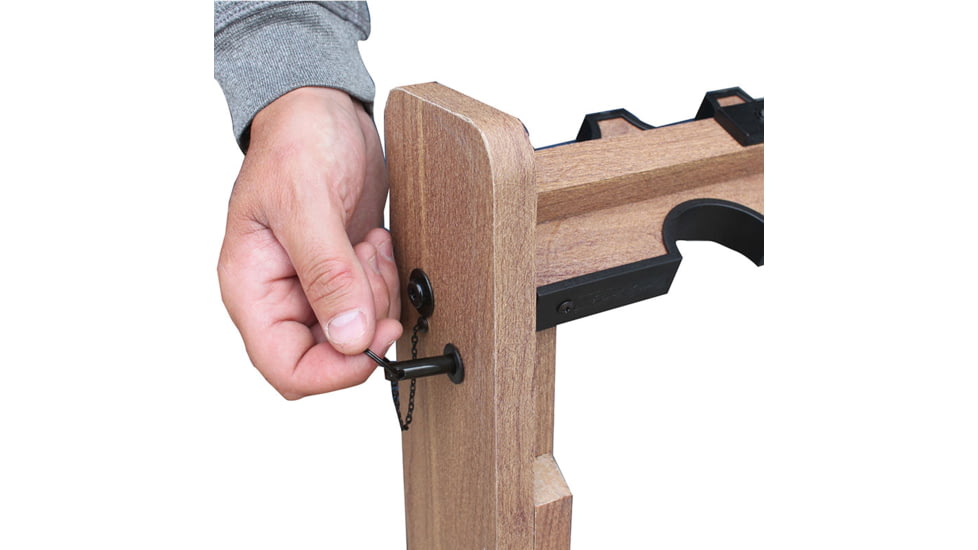 Rush Creek Creations 10 Deer Camp Gun Rack, Brown, 20 x 27 x 28, 37-0119