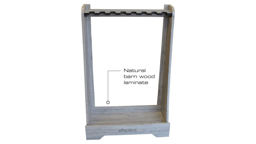 Rush Creek Creations 8 Gun Floor Rack, Barn Wood, 38-4058