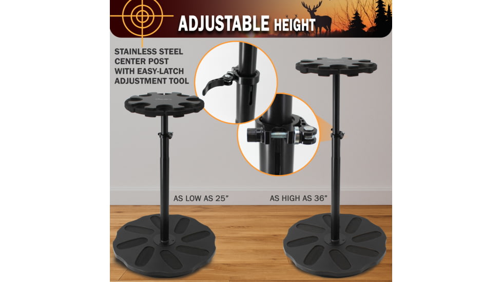 Rush Creek Creations 8 Gun Spinning Rack, Black, 38-5065