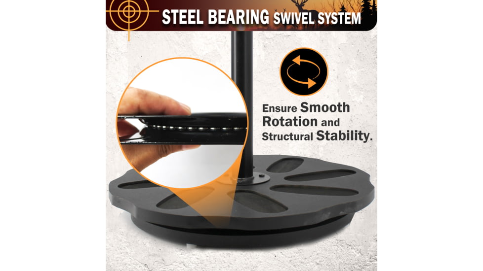 Rush Creek Creations 8 Gun Spinning Rack, Black, 38-5065