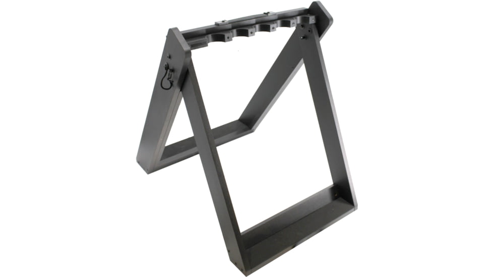 Rush Creek Creations Deer Camp Portable 10 Gun Folding Storage Rack, Black, 38-0238