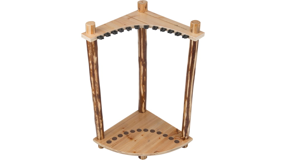 Rush Creek Creations Fishing Rod Corner Storage Rack, Holds 12 Rods, 37-0029