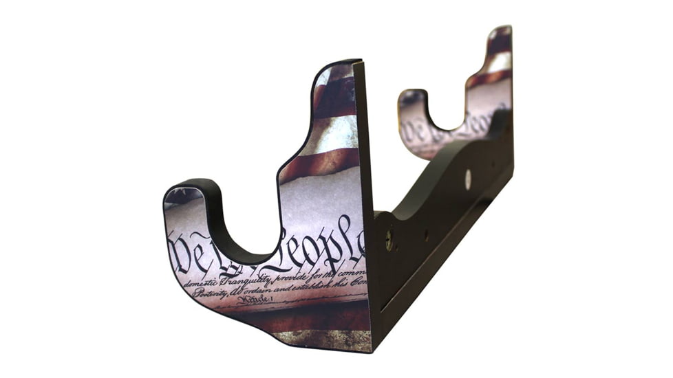 Rush Creek Creations Single Gun Wall Rack, Americana, Red/White/Blue, 21 x 5 x 7, 38-4060