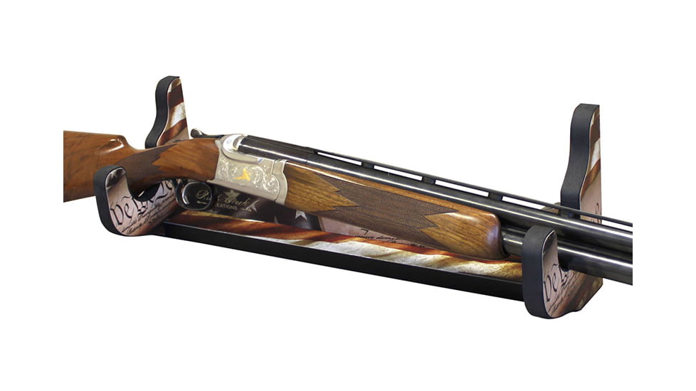 Rush Creek Creations Single Gun Wall Rack, Americana, Red/White/Blue, 21 x 5 x 7, 38-4060