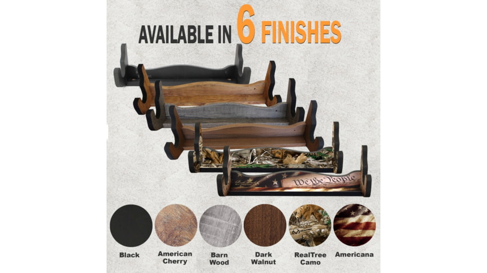 Rush Creek Creations Single Gun Wall Rack, Black, 38-5076