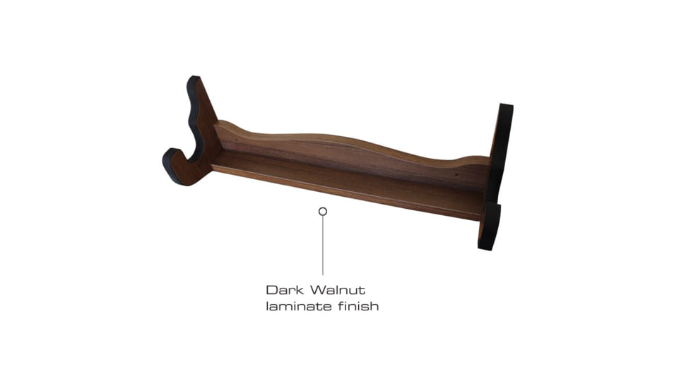 Rush Creek Creations Single Gun Wall Rack, Dark Walnut, 21 x 5 x 7, 38-4068