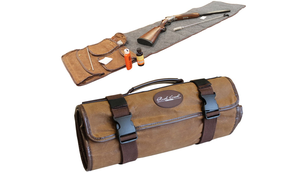 Rush Creek Creations Weather Resistant Portable Gun Cleaning Mat, Tan Canvas, 69 x 16 x .5, 42-0000