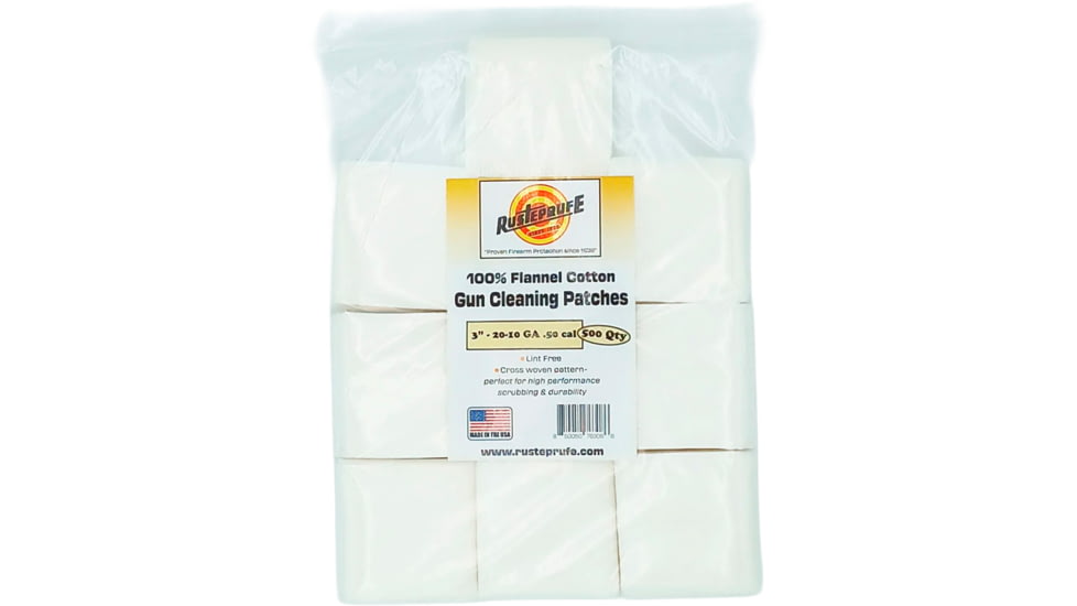 Rusteprufe 3in Flannel Cotton Cross Woven Patches, 500 CT, 1410861