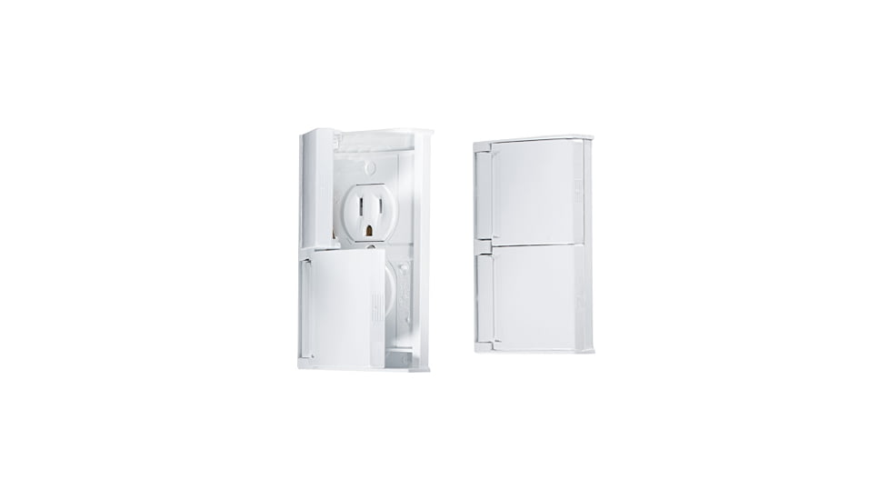 RV Designer Ac Weatherproof Dual Snap Cover-Plate Only, Gray, S911