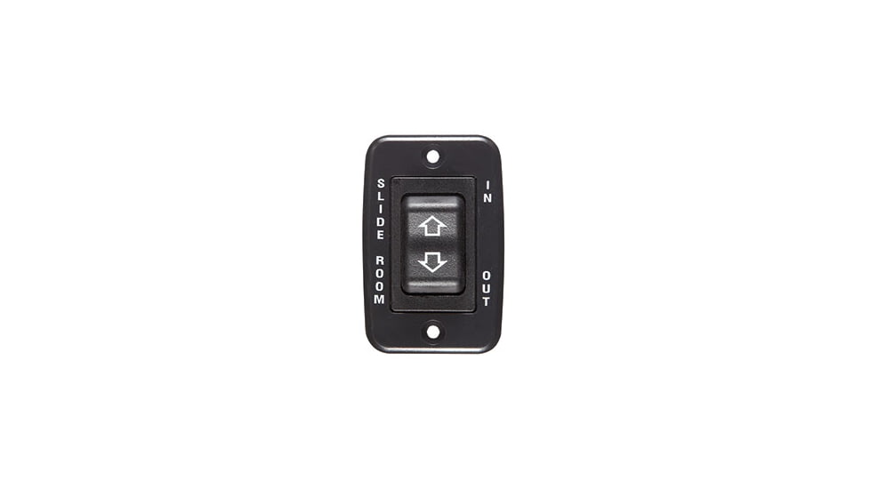 RV Designer Dc Contoured Rocker Switch In/Out - 40 Amp, Black, S141