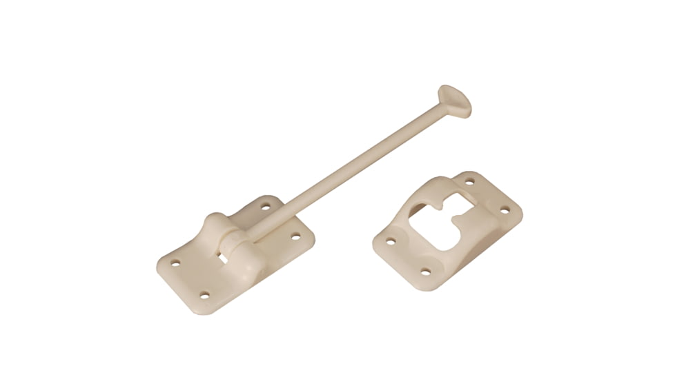 RV Designer Plastic T-Style Entry Door Holder 6, Colonial White, E237