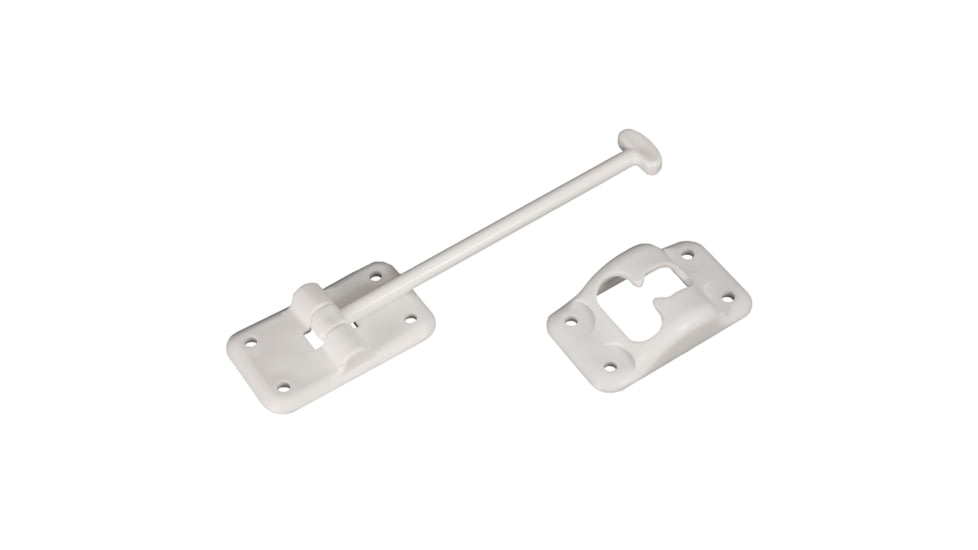 RV Designer Plastic T-Style Entry Door Holder 6, White, E235
