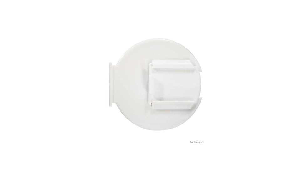 RV Designer Replacement Polar And Lid Kit - For Low Profile Cable Hatch, Colonial White, LIDKIT300