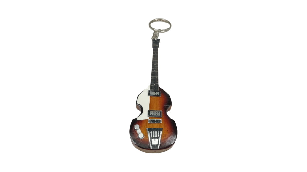 RW Minis Bass Guitar Replica Keychain, Natural, 02.0007.00
