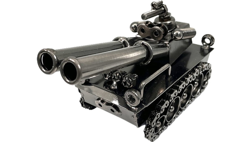 RW Minis Non-Firing Double Barrel Tank Display Model, Silver, 01.0015.01